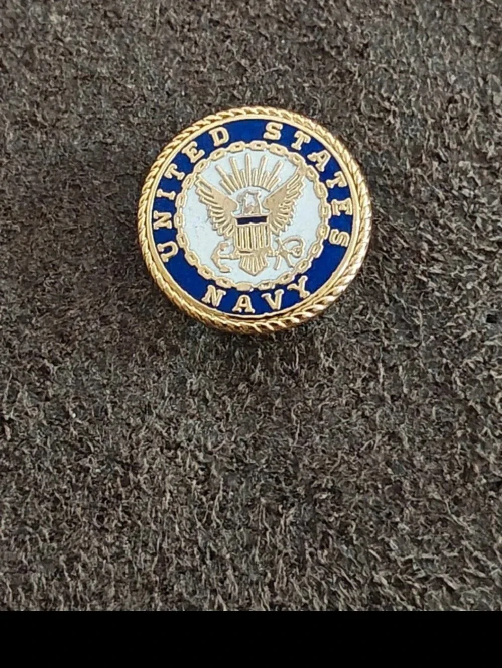 1980s Gold Tone Official United States Navy Seal Pin